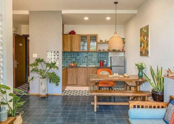 can ho nho mang hoi huong truyen thong dep tien 63924457 - Mẫu căn hộ nhỏ mang hơi hướng truyền thống đẹp, tiện lợi