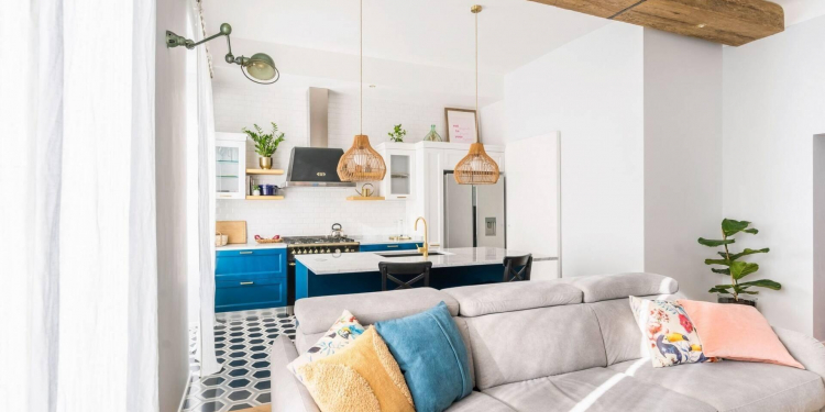 cap vo chong tre cai tao lai can ho cu 02fe404f - Mẫu căn hộ đẹp 80m2 dành cho cặp vợ chồng trẻ thích sự thông thoáng và đầy màu sắc