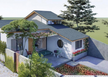 dien tich xd tang 1 80m2 gom p khach bep 7045ab0a - Mẫu nhà cấp 4 đẹp có thiết kế đơn giản nhưng hiện đại