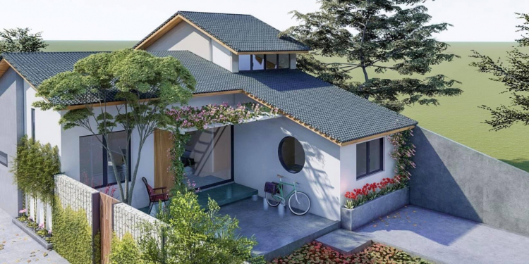 dien tich xd tang 1 80m2 gom p khach bep 7045ab0a - Mẫu nhà cấp 4 đẹp có thiết kế đơn giản nhưng hiện đại