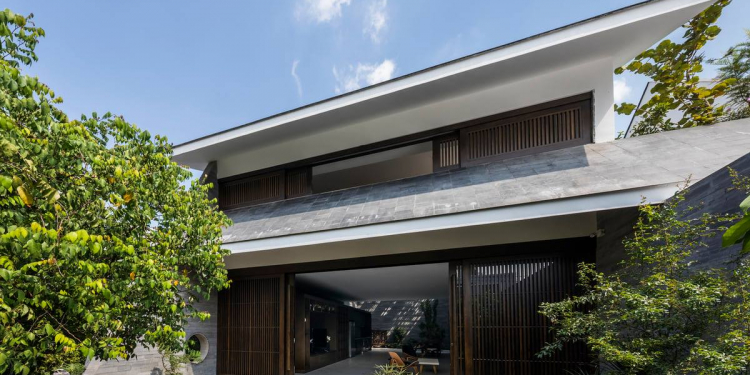 nhu mot oc dao xanh trong long pho thi cong f2fb1367 - Mẫu biệt thự hiện đại: như một ốc đảo xanh trong lòng phố thị