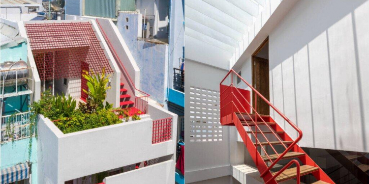 1633062485 nha 5x20 trong hem voi 3 khoang thong tang phu 0f866683 - Mẫu nhà tầng 5x20 trong hẻm với 3 khoảng thông tầng, phù hợp với nhu cầu của gia đình 3 thế hệ