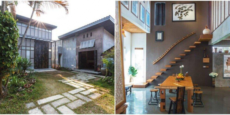 1633191074 nha 1 tang 1 lung thiet ke day nghe thuat c265d04e - Nhà 1 tầng 1 lửng thiết kế đầy nghệ thuật của gia chủ là họa sĩ