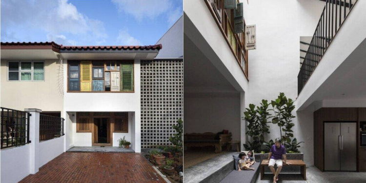 1633228280 the heng house ngoi nha xua voi khoang san 4741130f - The Heng House – ngôi nhà "xưa" với khoảng sân trong và những ô cửa đầy màu sắc luôn đầy ắp tiếng cười của gia đình ba thế hệ
